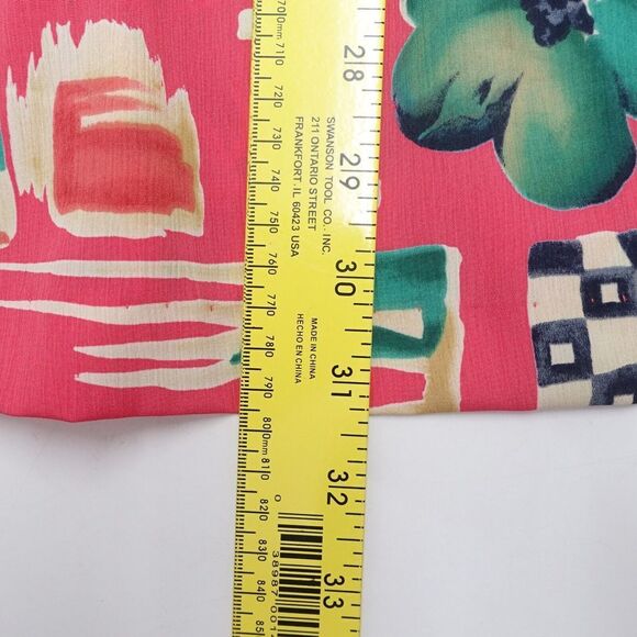 Alfred Dunner Bora Bora Skirt Women's 12 Printed Polyester Pleated Elastic Waist - Picture 4 of 7